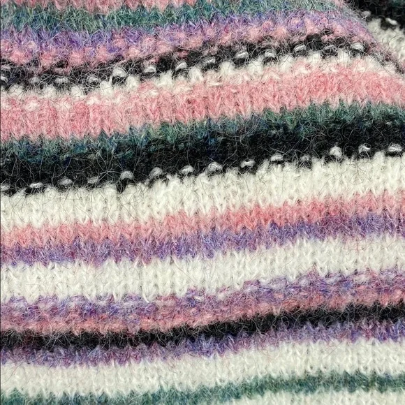 Anthropologie The Korner Striped Chunky Knit Sweater | Size S/M - Picture 7 of 13